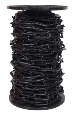 10mm BLACK Plastic Link Chain X 20mtr Reel