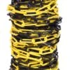 10mm YELLOW & BLACK Plastic Link Chain X 20mtr Reel -Router Shop 10mm yellow black plastic link chain x 20mtr reel