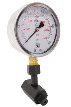 14500psi Pressure Gauge C/w Gauge Block