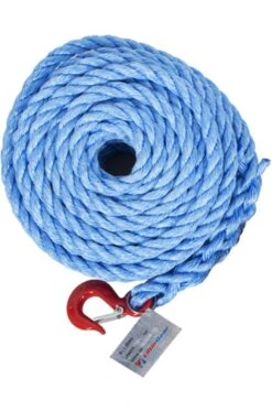 18mm Gin Wheel Rope With Hook 20mtr, 30mtr & 50mtr