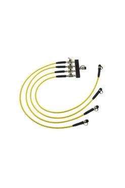 4-Way Manifold C/w 1.8mtr Hoses & Shut-off Valves