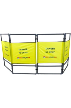 Hi-Viz Safety Barrier With 4 Panels -Router Shop hi viz safety barrier with 4 panels 3