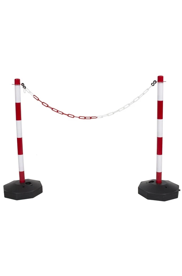 Plastic Chain Post Set (x4) With 6mtrs Of Chain 4 Plastic Chain Post Set (x4) With 6mtrs Of Chain - Image 2